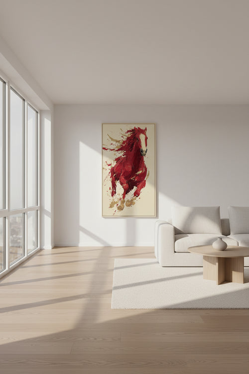 Crimson Majesty – Digital Wall Art Print