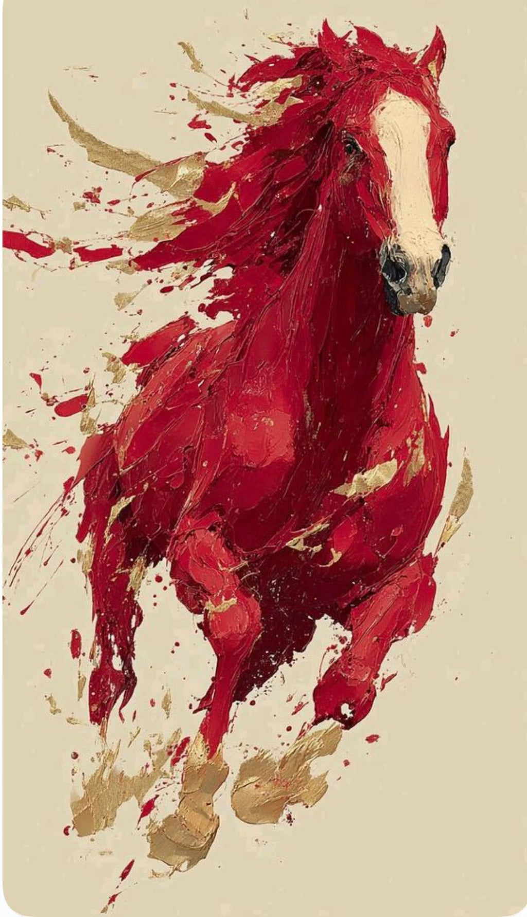 Crimson Majesty – Digital Wall Art Print