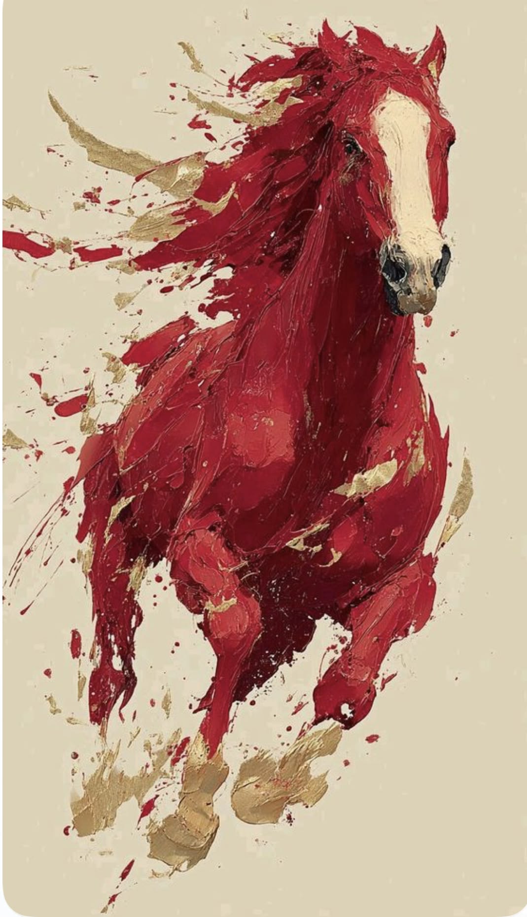 Crimson Majesty – Digital Wall Art Print